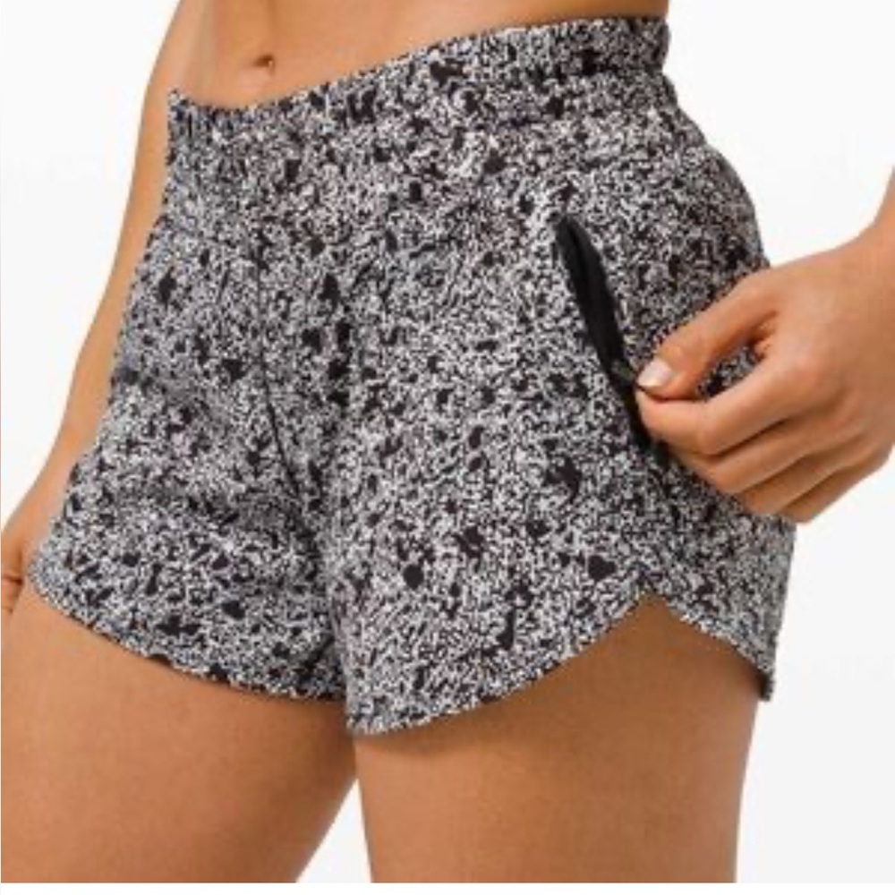 lululemon athletica Black and White Athletic Shorts